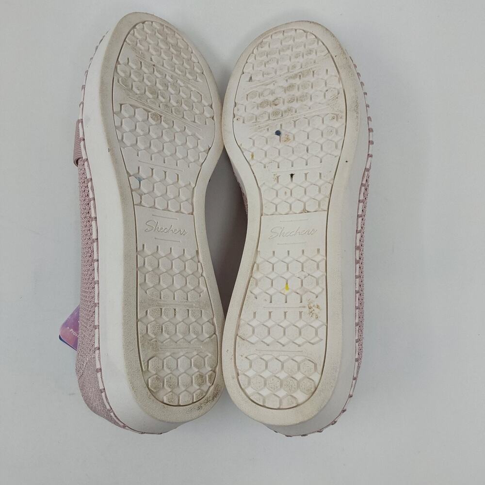 Skechers Sepulveda 2.0 Velvet Sky Blush Knit Loafers Womens 11 Vegan Bow - Picture 5 of 16